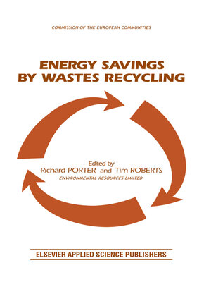 cover image of Energy Savings by Wastes Recycling